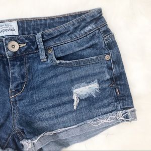 Aeropostale Distressed Denim Shorts